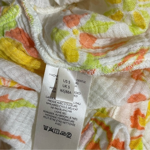 Free People Fleur Printed Tunic Mini Dress in Retro Combo Sz. Small - Picture 13 of 13